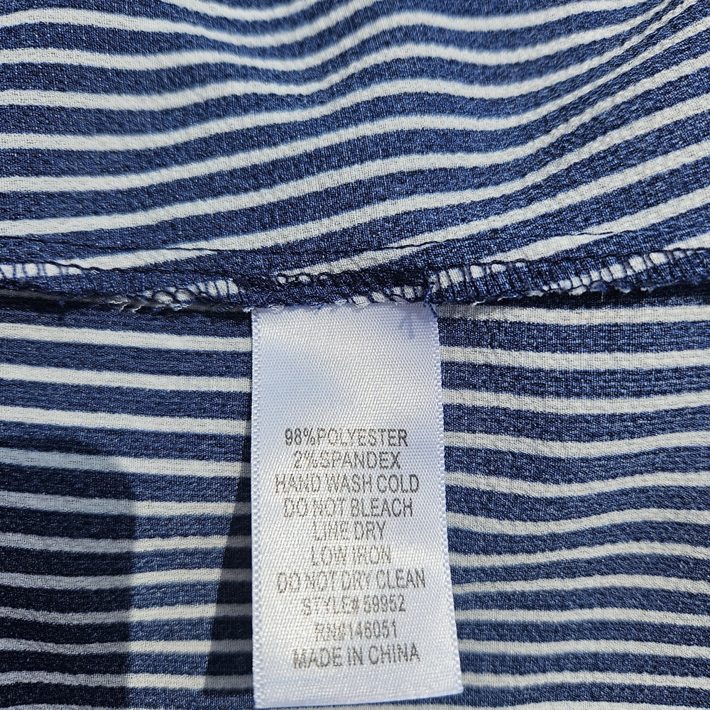 Monteau Navy and White Striped Dress - Picture 6 of 6